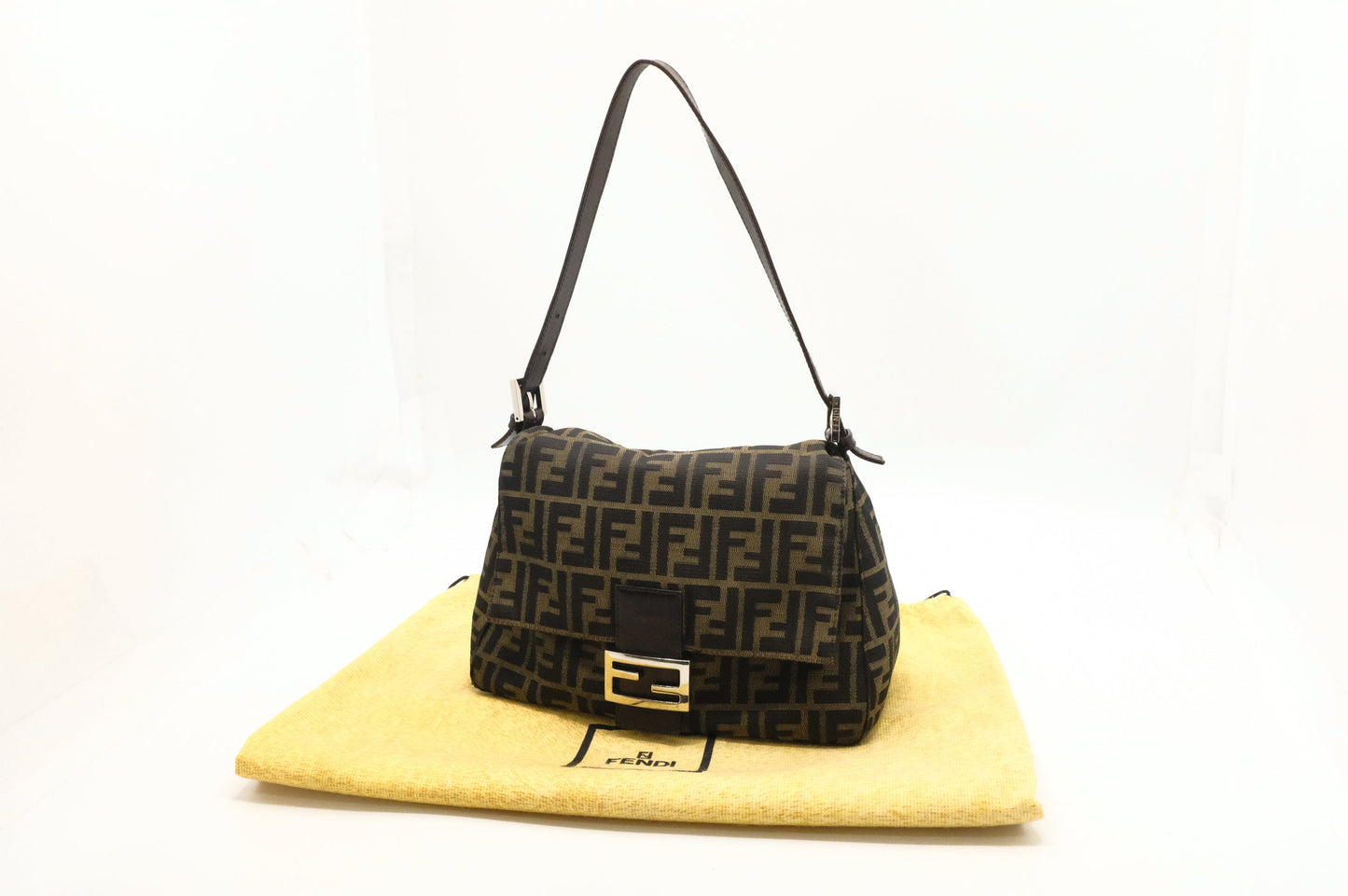Fendi Mama Baguette In Zucca Handbag Canvas Shoulder Bag Zucca Canvas 4