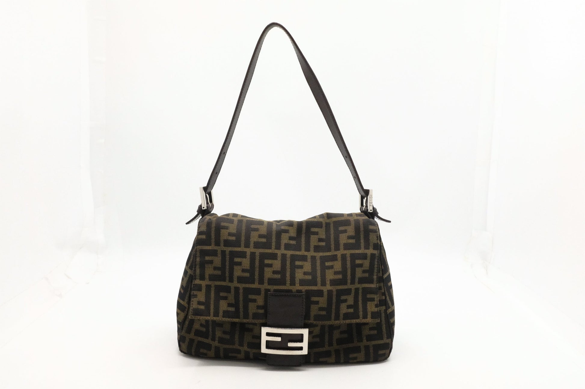 Fendi Mama Baguette In Zucca Handbag Canvas Shoulder Bag Zucca Canvas 4