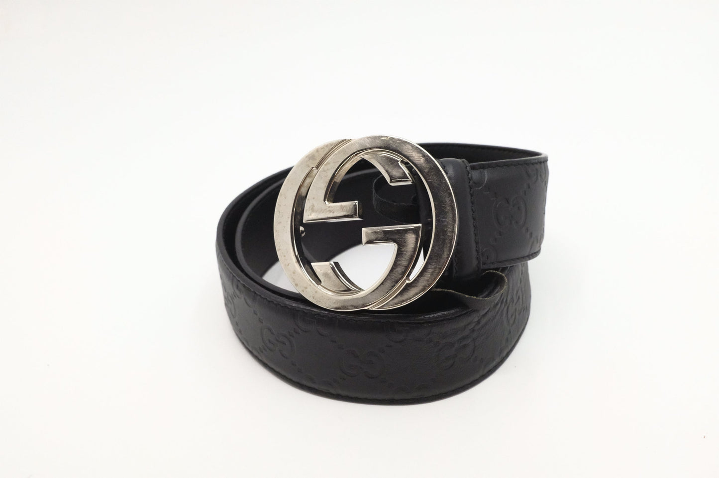Gucci Guccissima Leather Black Belt