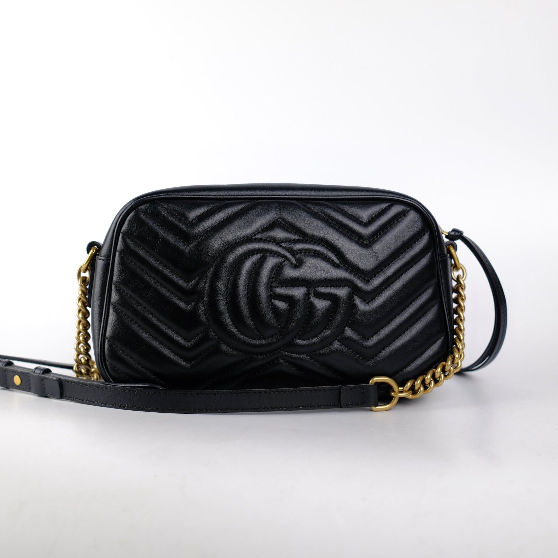 Gucci Marmont Camera Crossbody Black Small Crossbody Bag Black Crossbody