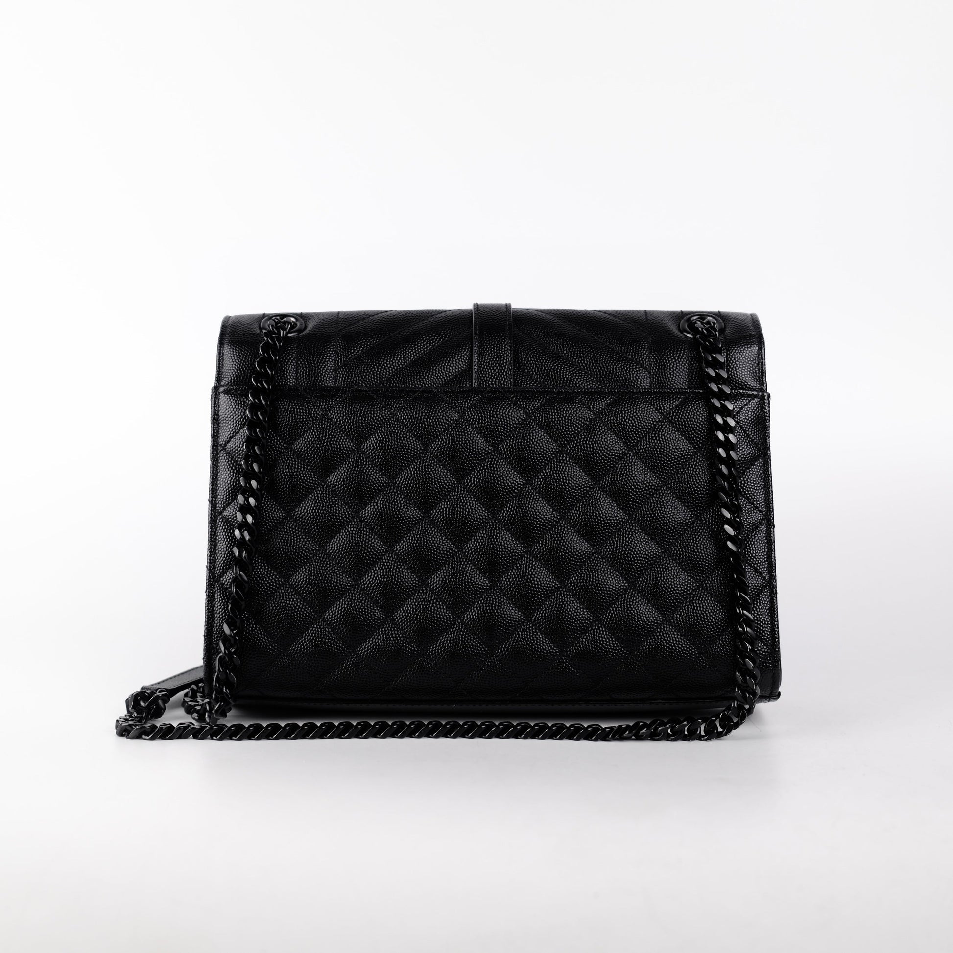 YSL Saint Laurent Envelope Crossbody Bag Black Medium