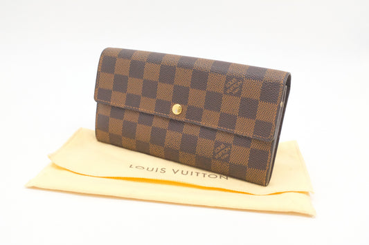 Louis Vuitton Sarah Ebene Canvas Damier Wallet Case Canvas 1