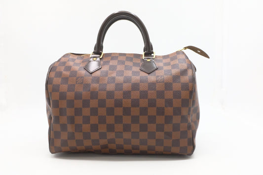 Louis Vuitton Speedy 30 Ebene Canvas Damier Handbag Canvas 1