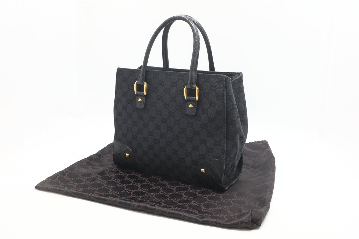 Gucci GG Canvas Black Travel Bag