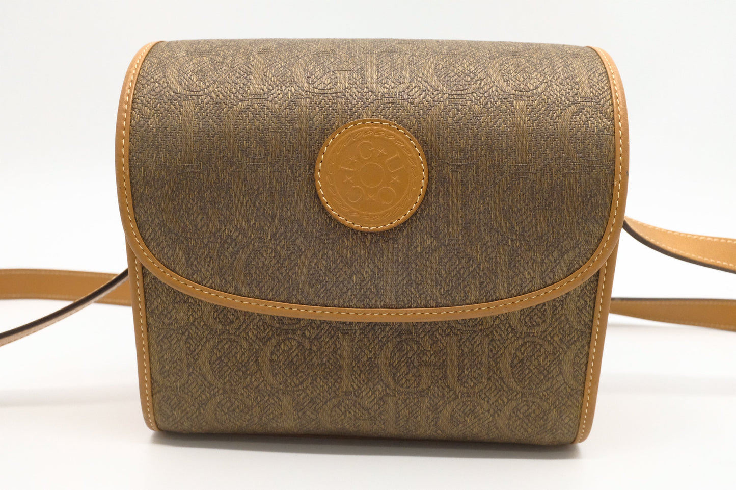 Gucci Brown Canvas Crossbody Bag