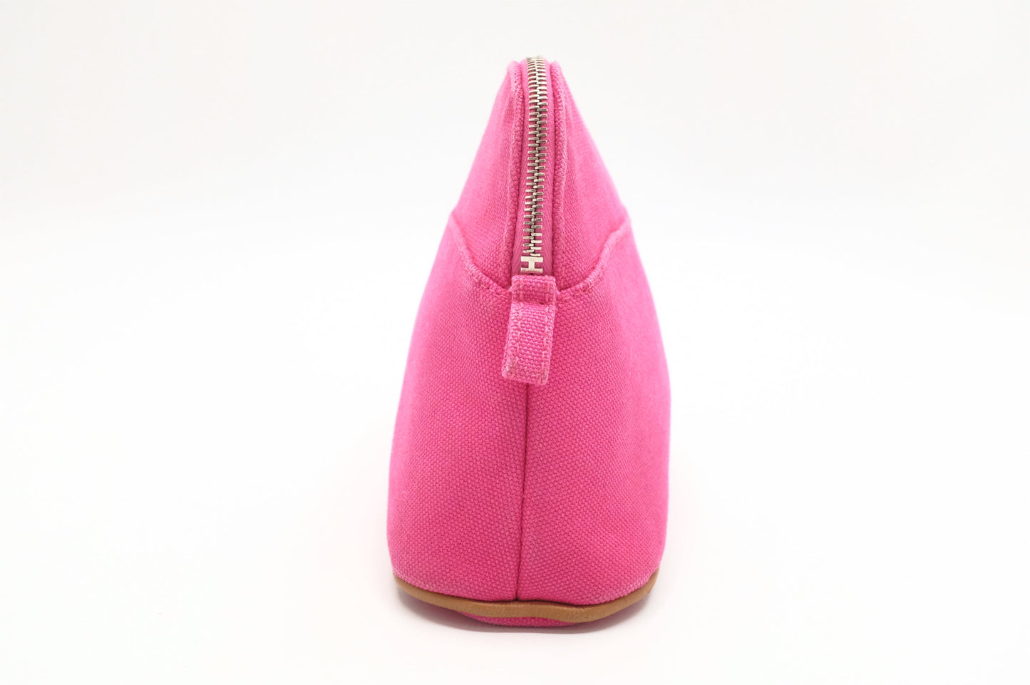 Hermes Bolide Pouch In Handbag Canvas Pink Travel Bag
