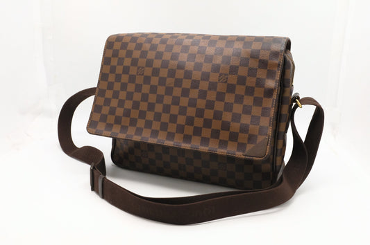 Louis Vuitton Shelton Ebene GM Canvas Damier Handbag
