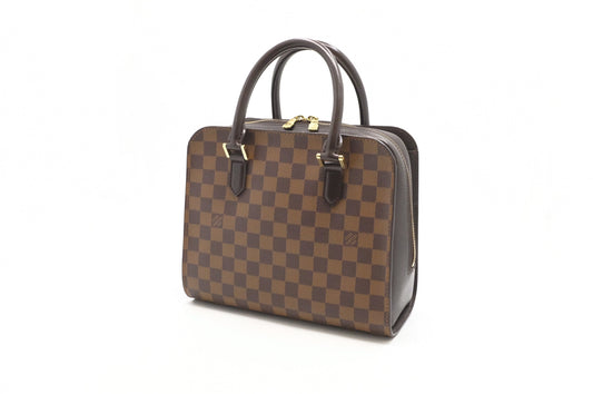 Louis Vuitton Triana Ebene Canvas Damier Handbag