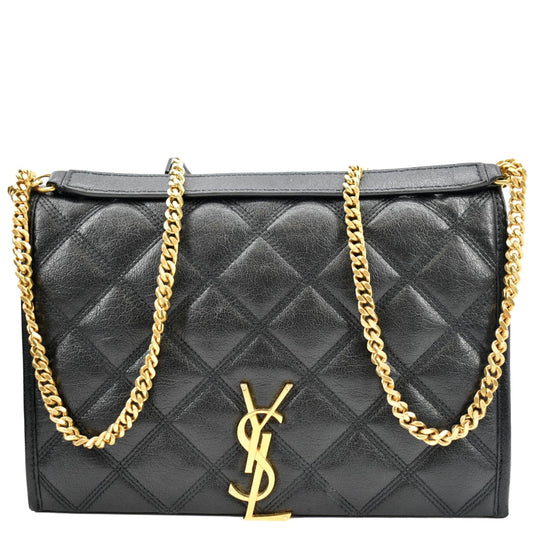 YSL Saint Laurent Saint Becky Shoulder Chain Bag Leather Quilted Shoulder Bag