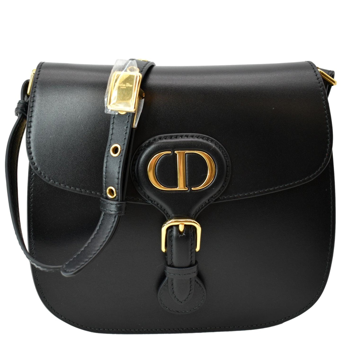 Dior Bobby Frame Calfskin Crossbody Bag Leather Black