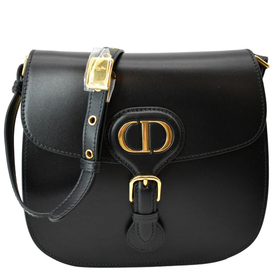 Dior Bobby Frame Calfskin Crossbody Bag Leather Black