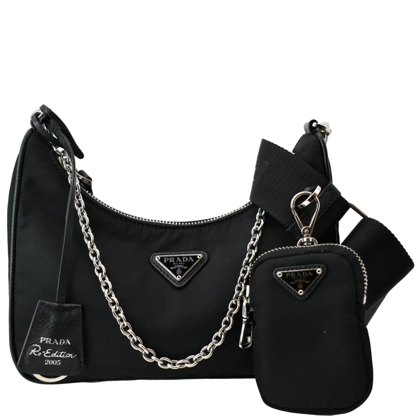 Prada Re Edition Shoulder Bag Nylon Black 2