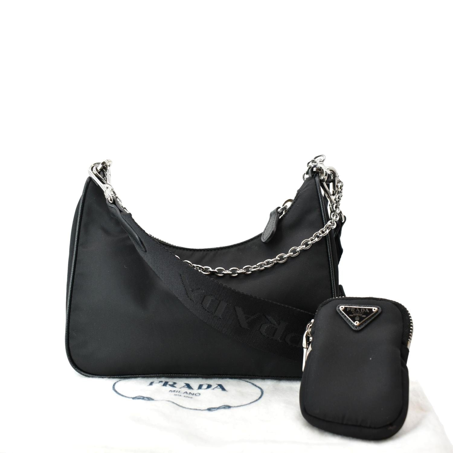 Prada Re Edition Shoulder Bag Nylon Black 2