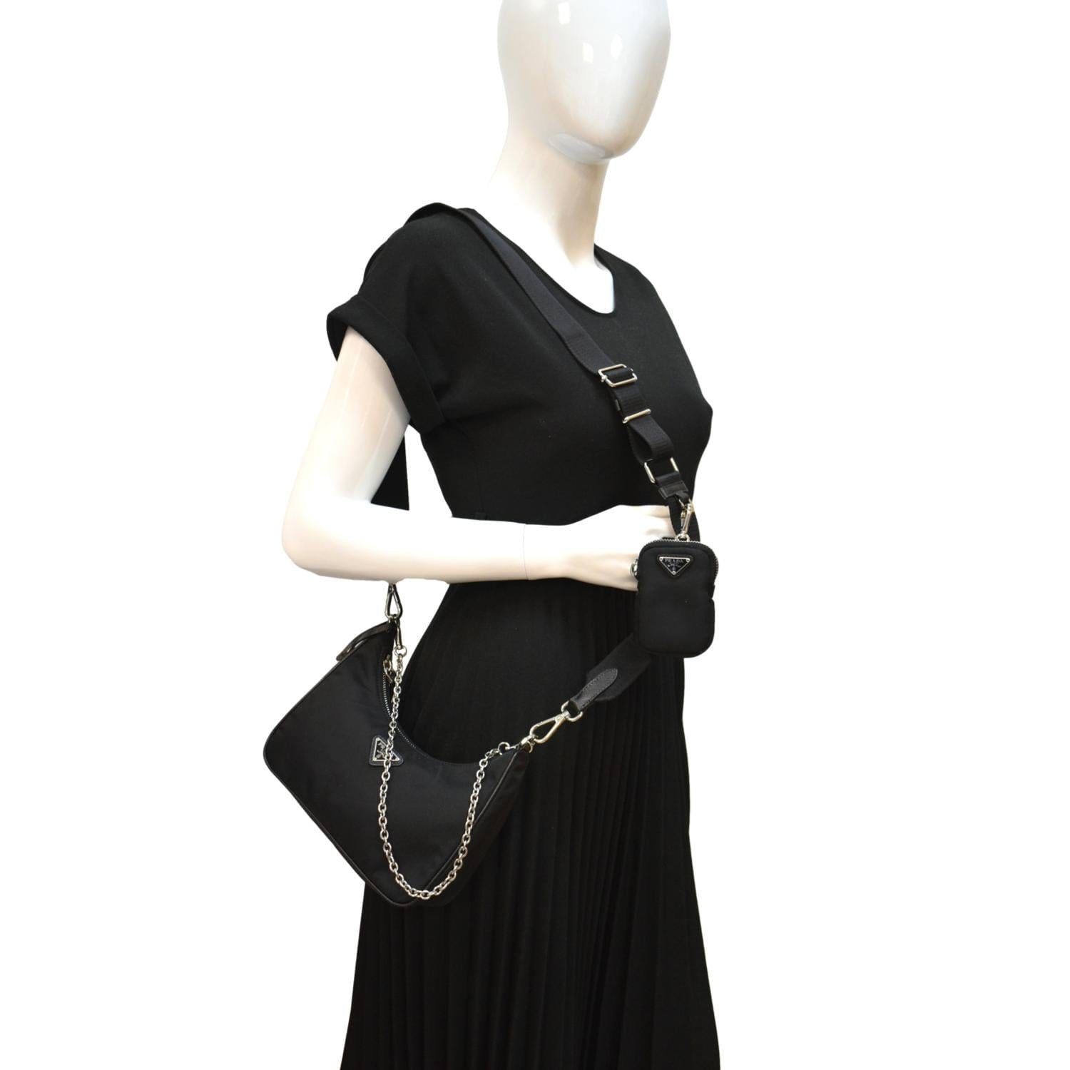 Prada Re Edition Shoulder Bag Nylon Black 2