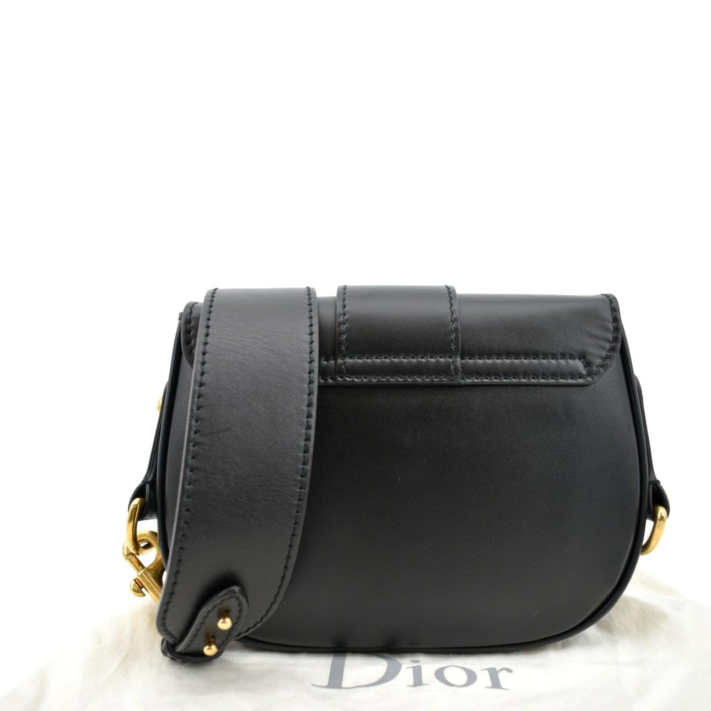 Dior D Fence Calfskin Saddle Bag Hot Deals Leather Black Travel Bag