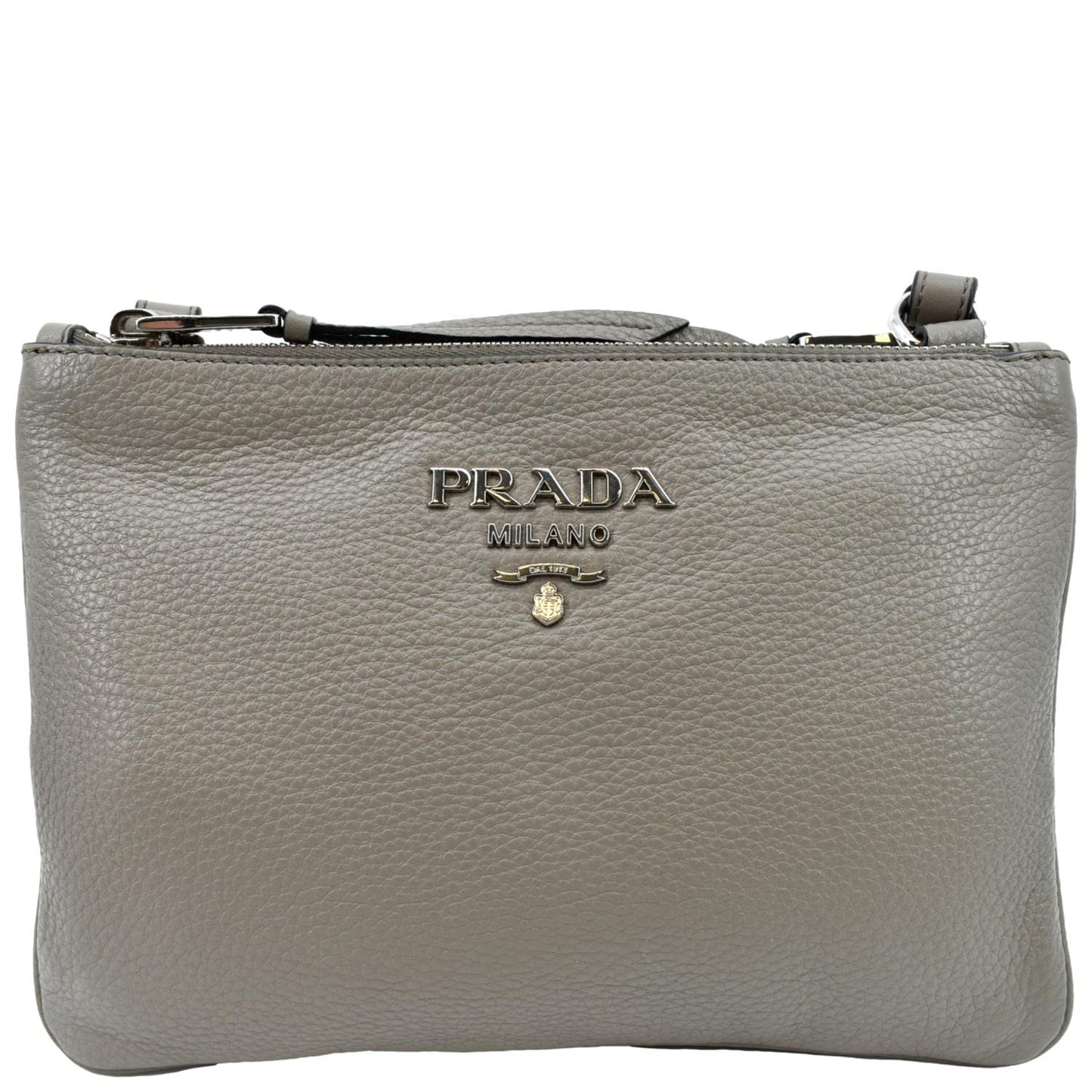 Vitello Phenix Crossbody Bag Leather Beige