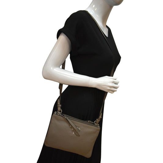 Prada Phenix Crossbody Bag Leather Vitello Beige