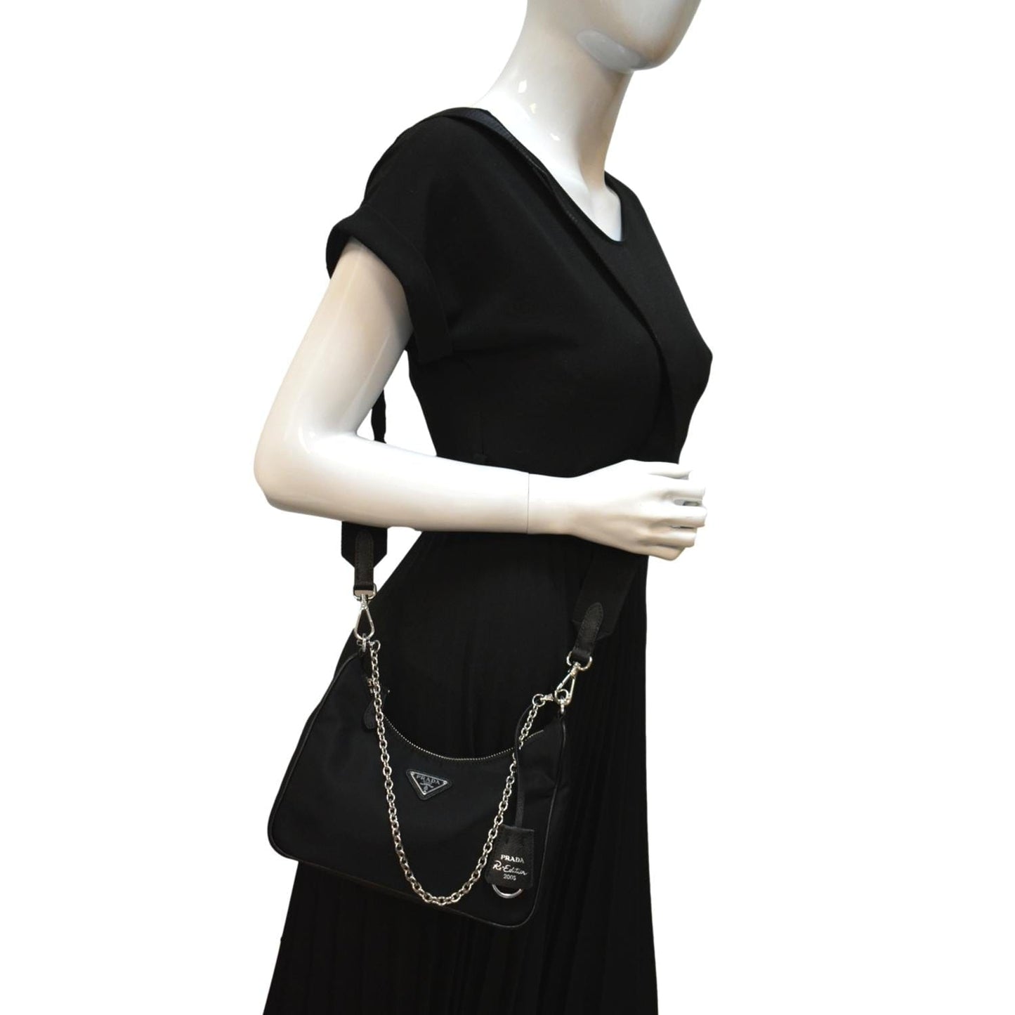 Prada Re Edition Shoulder Bag Nylon Black Re Edition 2005