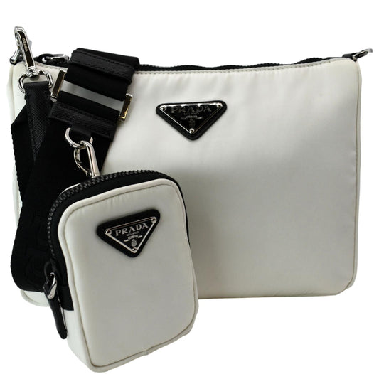 Prada Shoulder Bag Re Nylon White