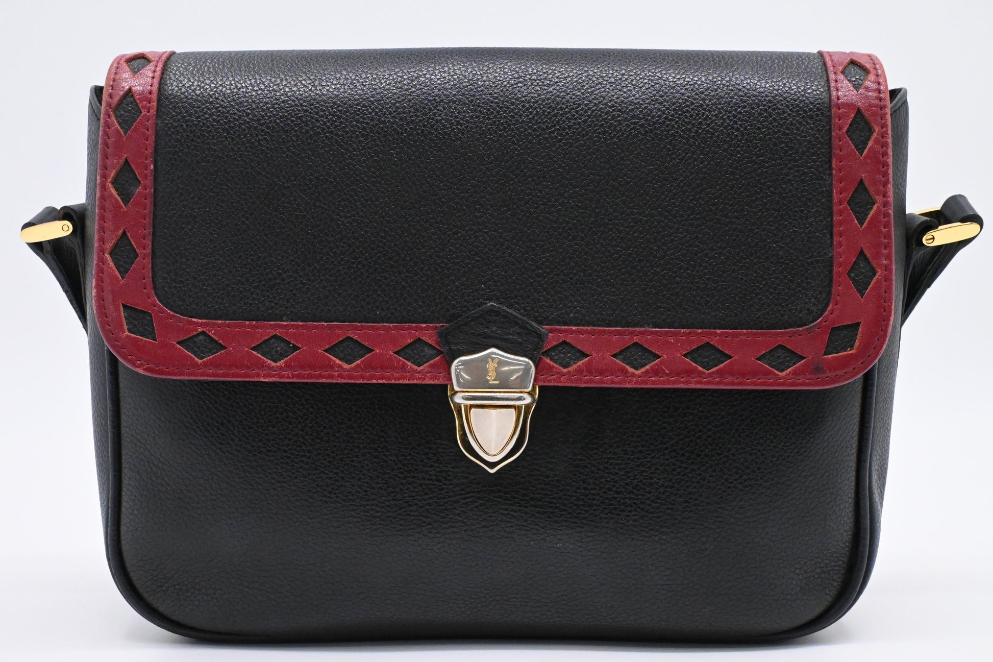 YSL Saint Laurent Crossbody In Leather Black Crossbody Bag