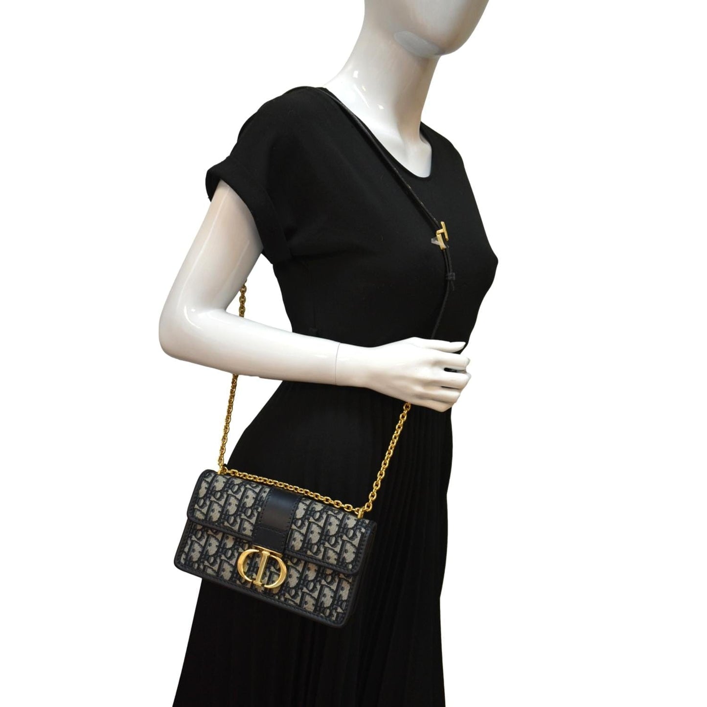Dior Montaigne Oblique Jacquard Crossbody Bag Blue