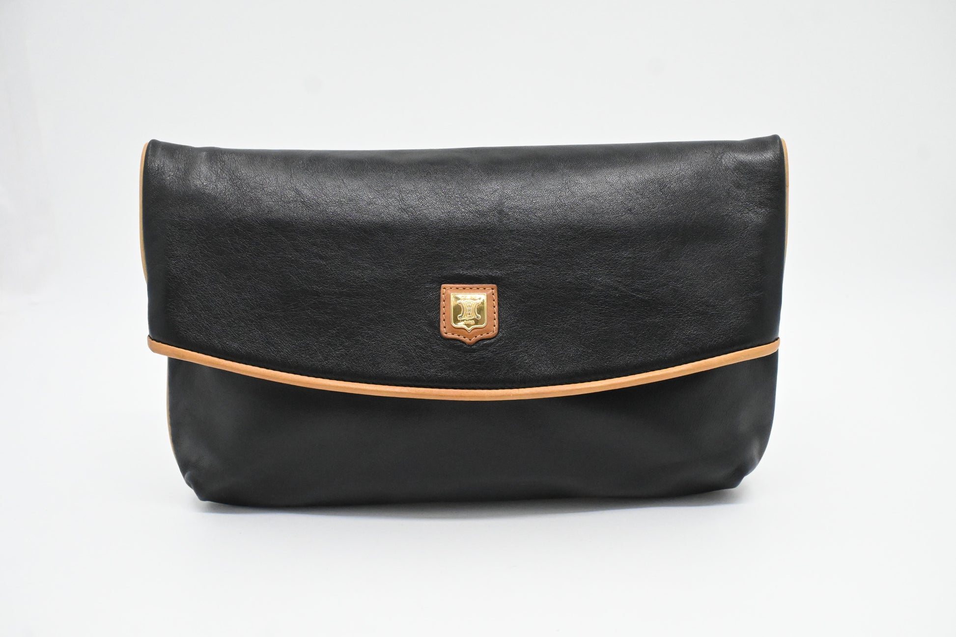 Celine Clutch In Handbag Leather Black Clutch Bag