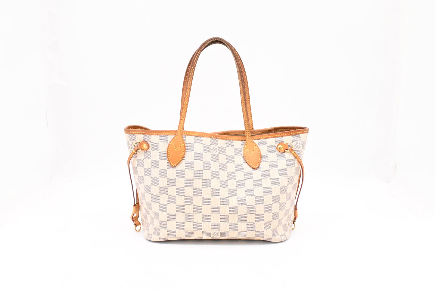 Louis Vuitton Neverfull PM Azur Damier Canvas Tote Bag Canvas 7