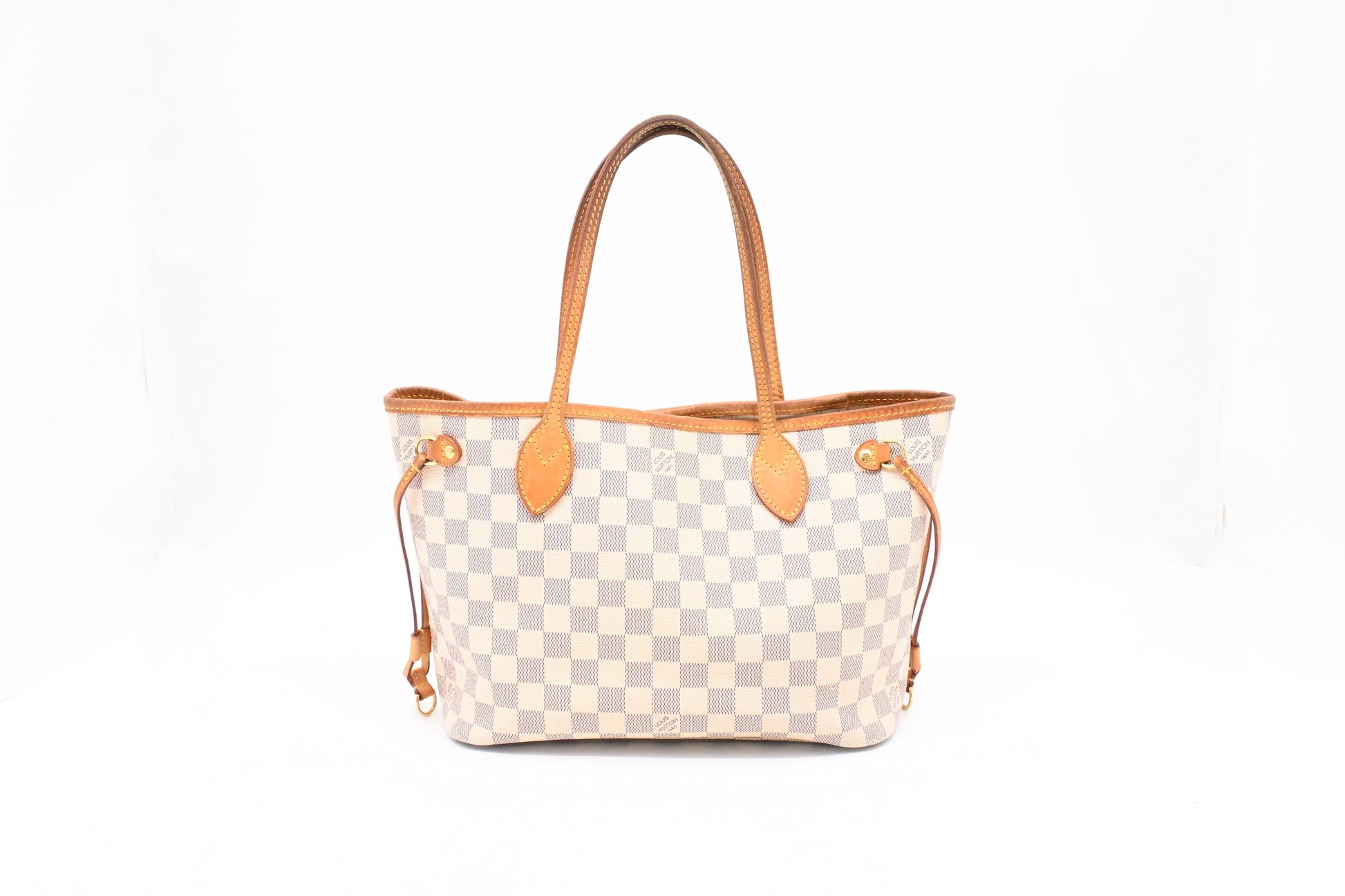 Louis Vuitton Neverfull PM Azur Damier Canvas Tote Bag Canvas 7