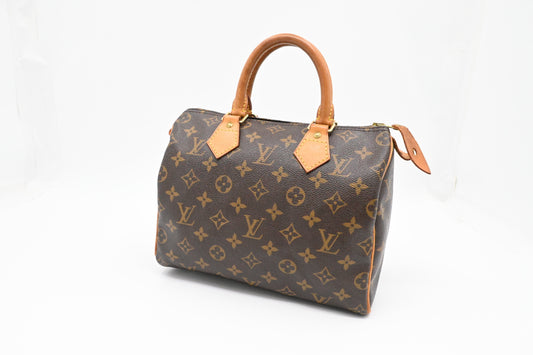 Louis Vuitton Speedy 25 Monogram Canvas Handbag Canvas 7