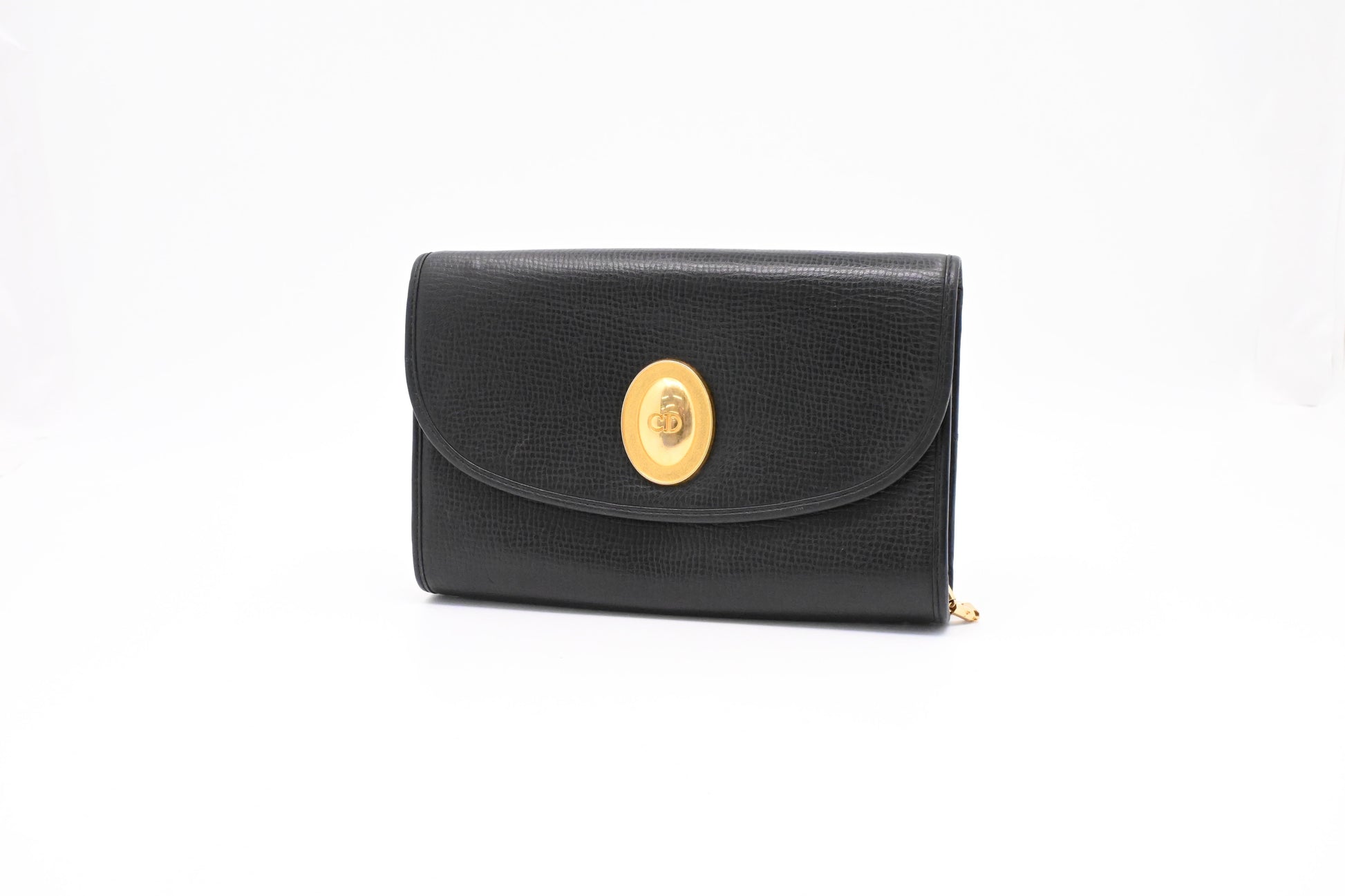 Dior Shoulder Bag In Leather Black