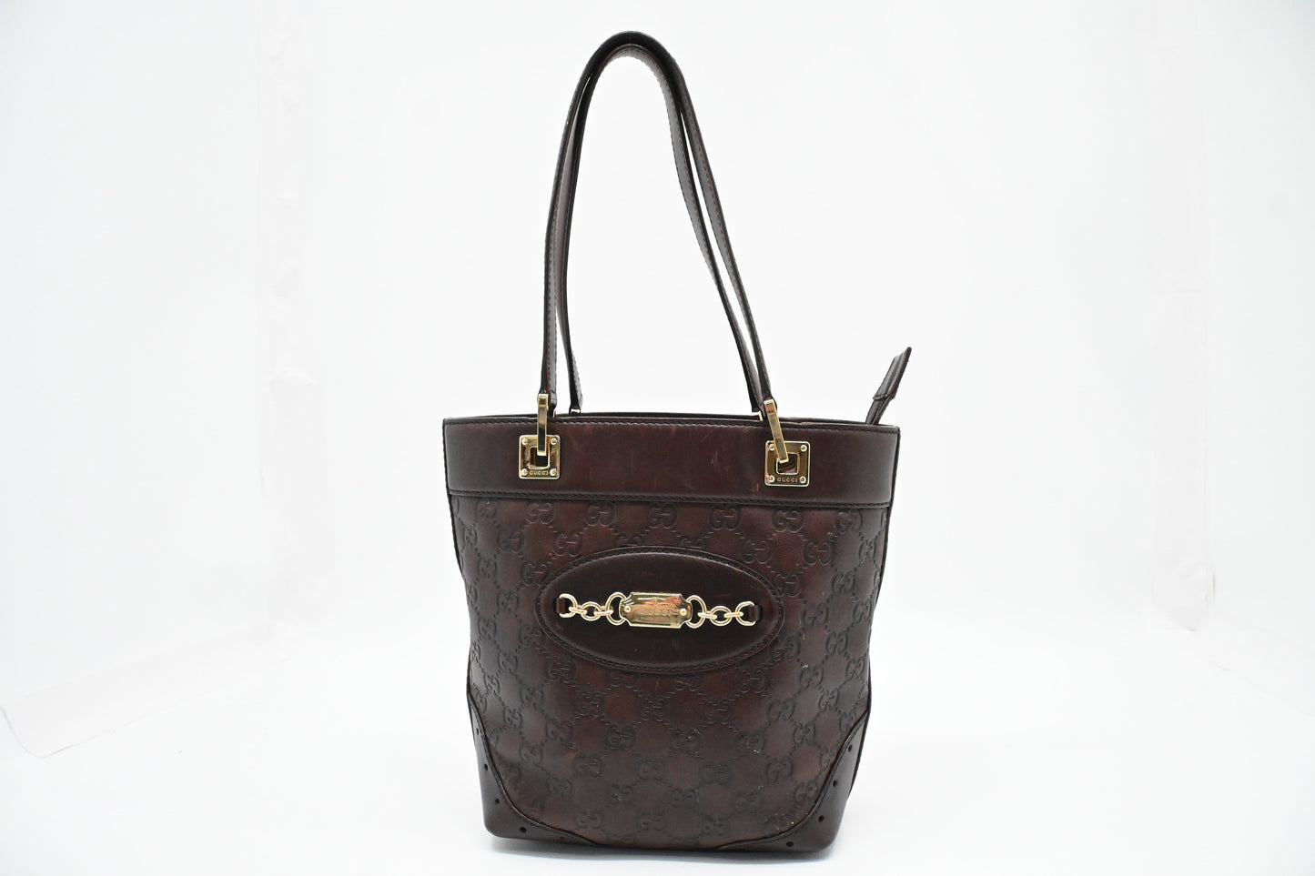 Gucci Plum Guccissima Leather Shoulder Bag