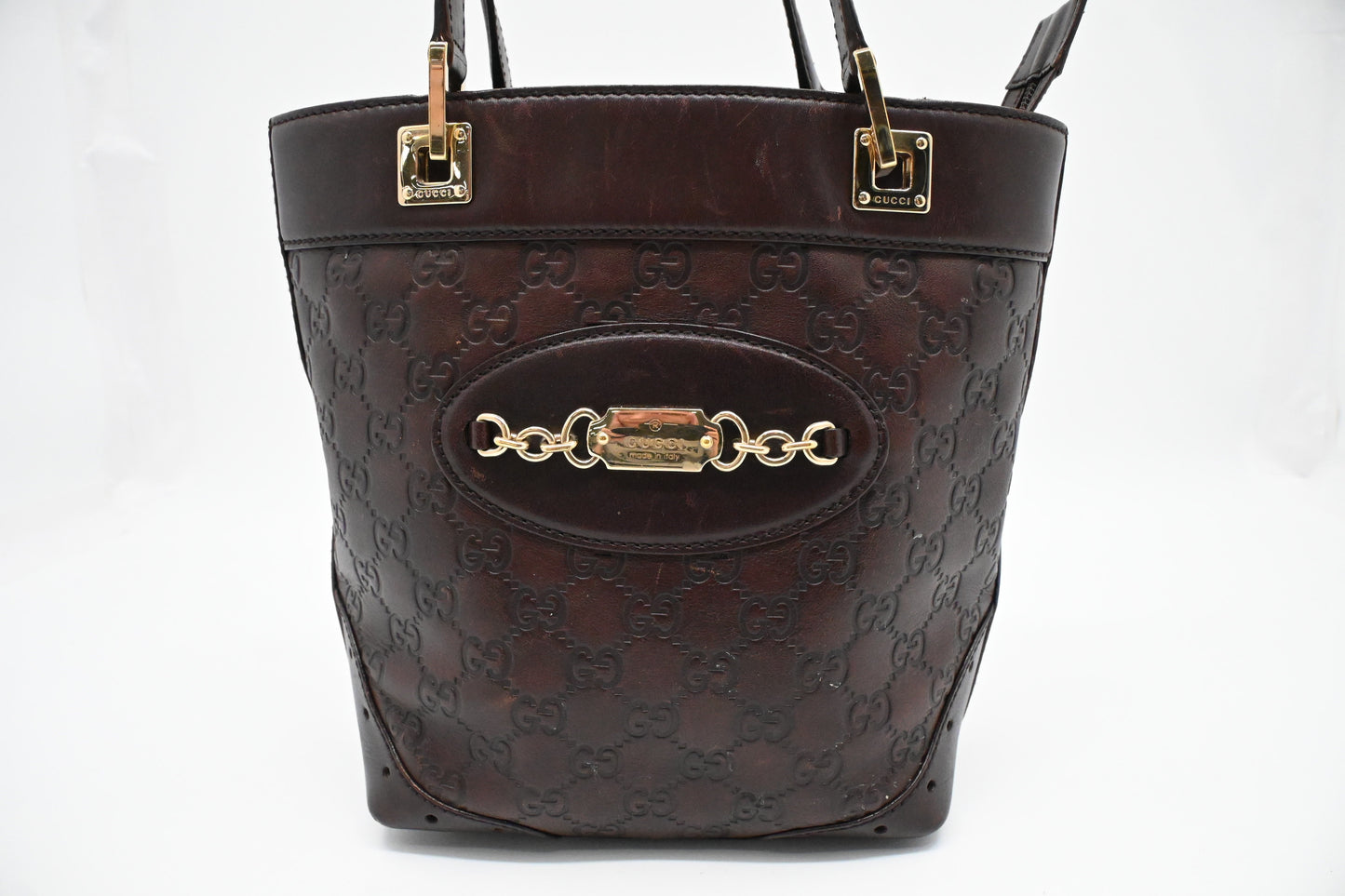 Gucci Plum Guccissima Leather Shoulder Bag