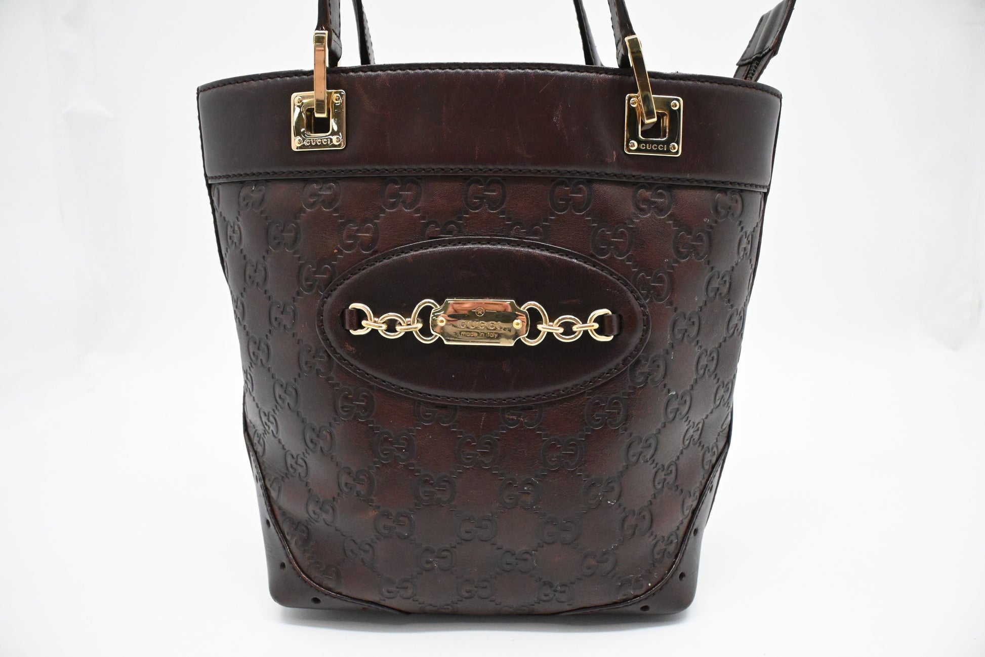 Gucci Plum Guccissima Leather Shoulder Bag