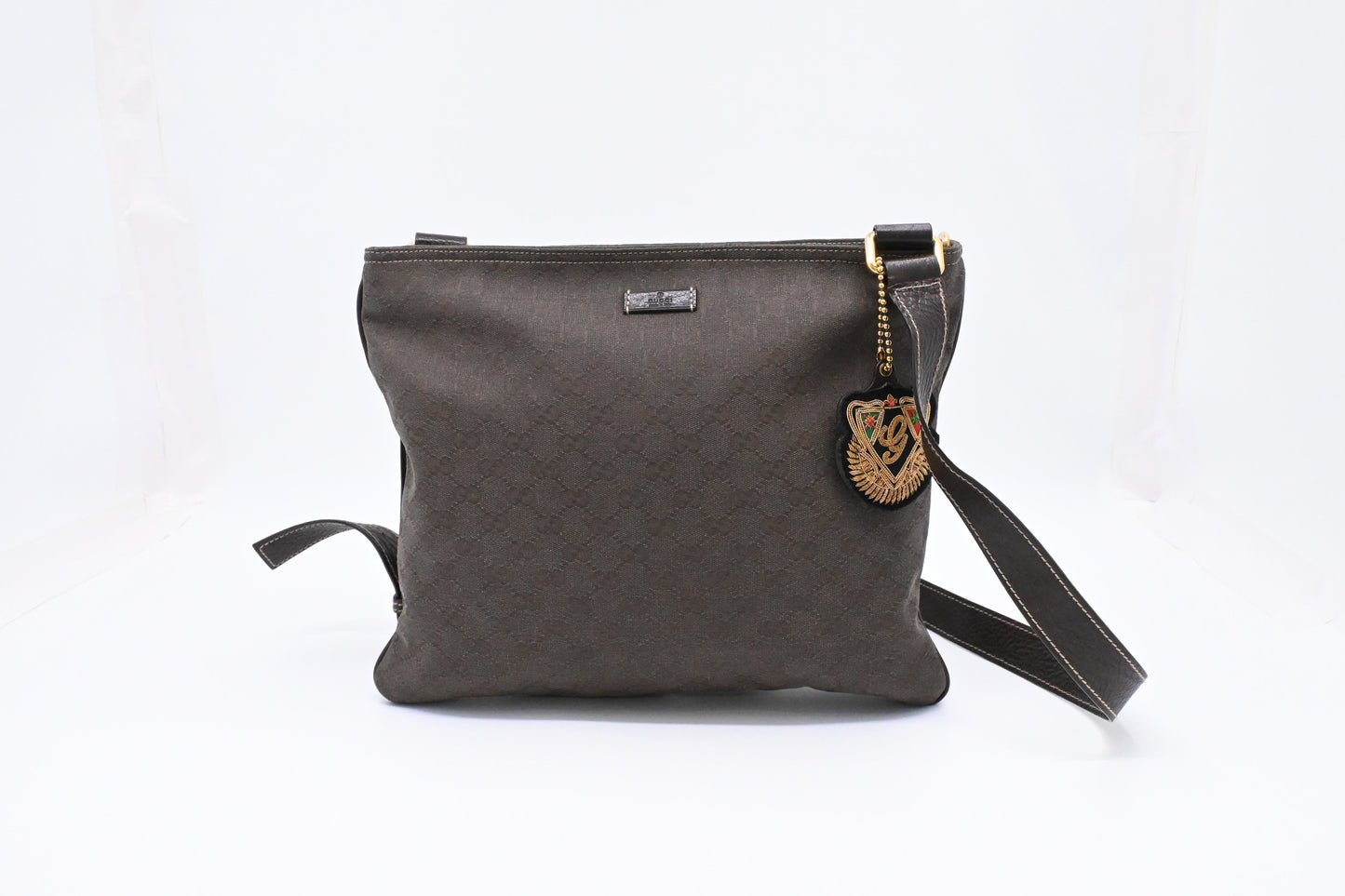 Gucci Square GG Canvas Brown Crossbody Bag