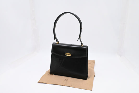 Louis Vuitton Sparte Black Leather Shoulder Bag
