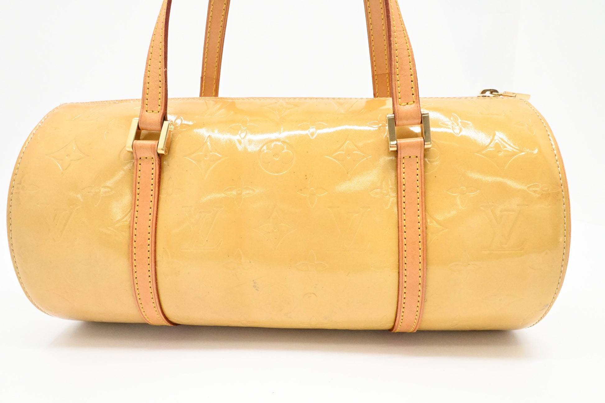 Louis Vuitton Bedford Vernis Leather Yellow Handbag