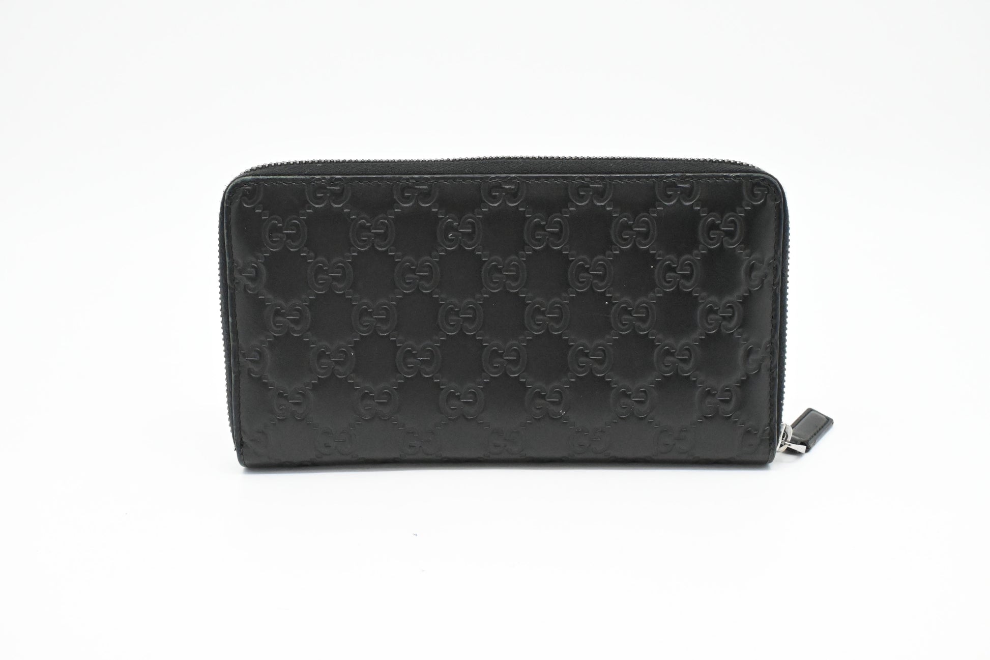 Gucci Zippy Organizer Guccissima Leather Black Handbag