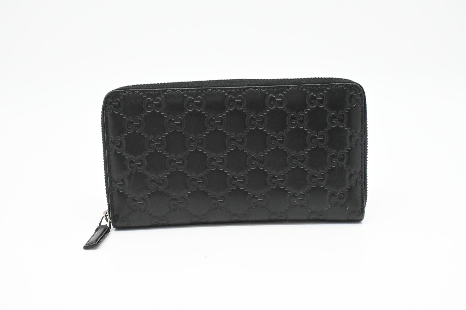 Gucci Zippy Organizer Guccissima Leather Black Handbag