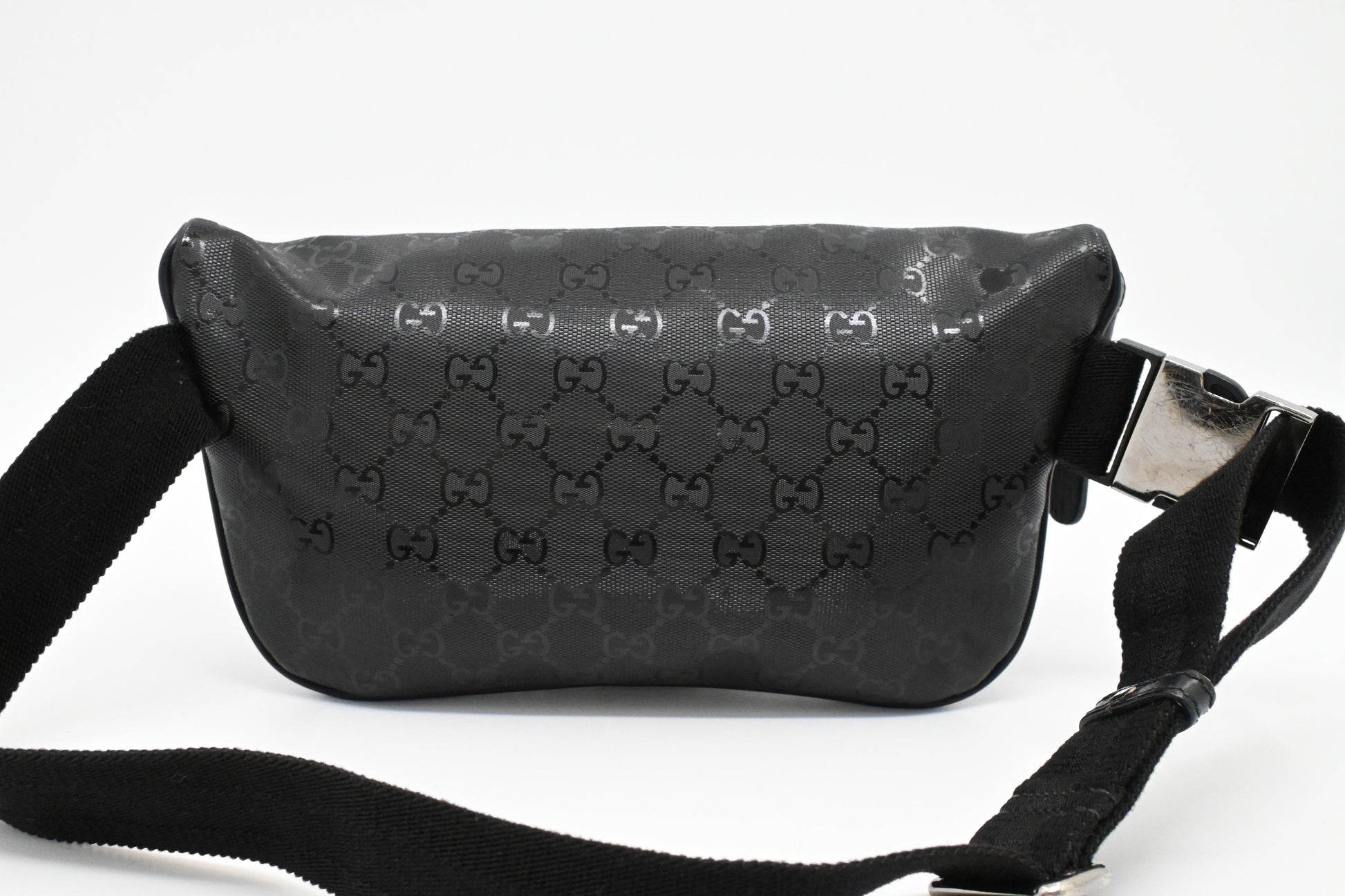 Gucci Bumbag In Imprime Handbag Canvas Black Travel Bag
