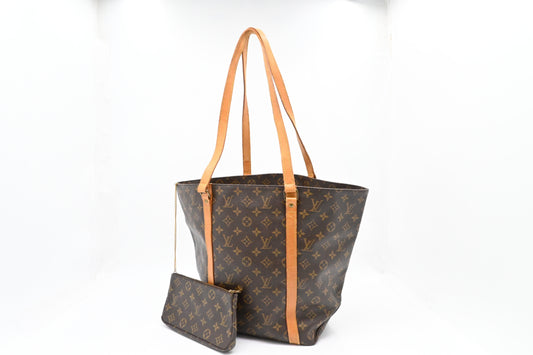 Louis Vuitton Sac Shopping Monogram Canvas Handbag