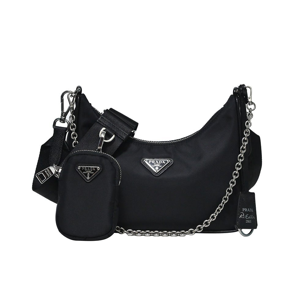 Prada Handbag Nero Re-Edition Bag - 11 Rented Out Nylon