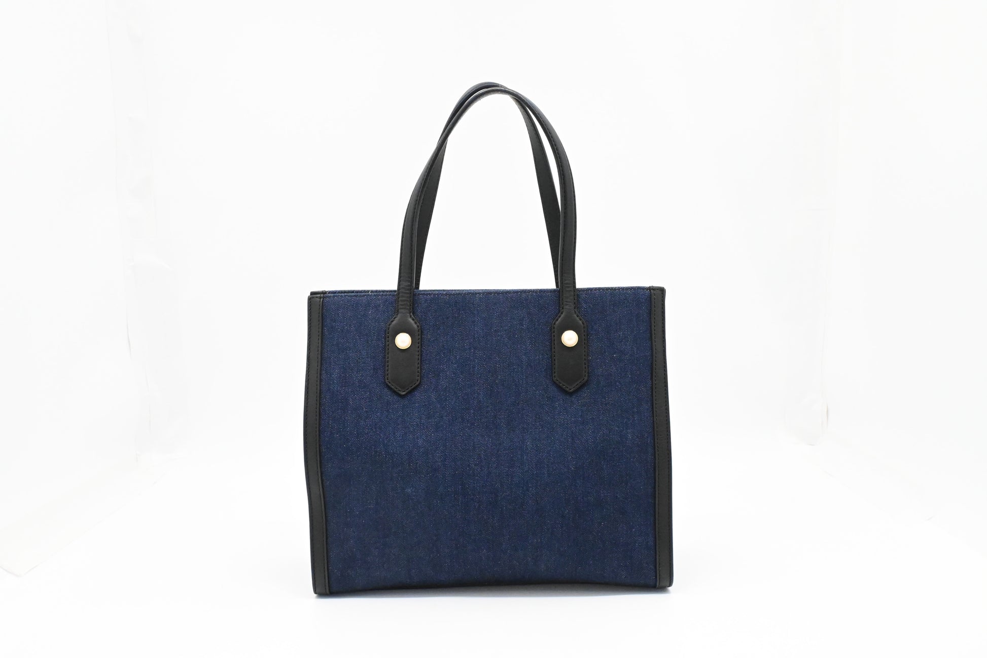 Gucci Tiger Embroidered Canvas Denim Tote Bag
