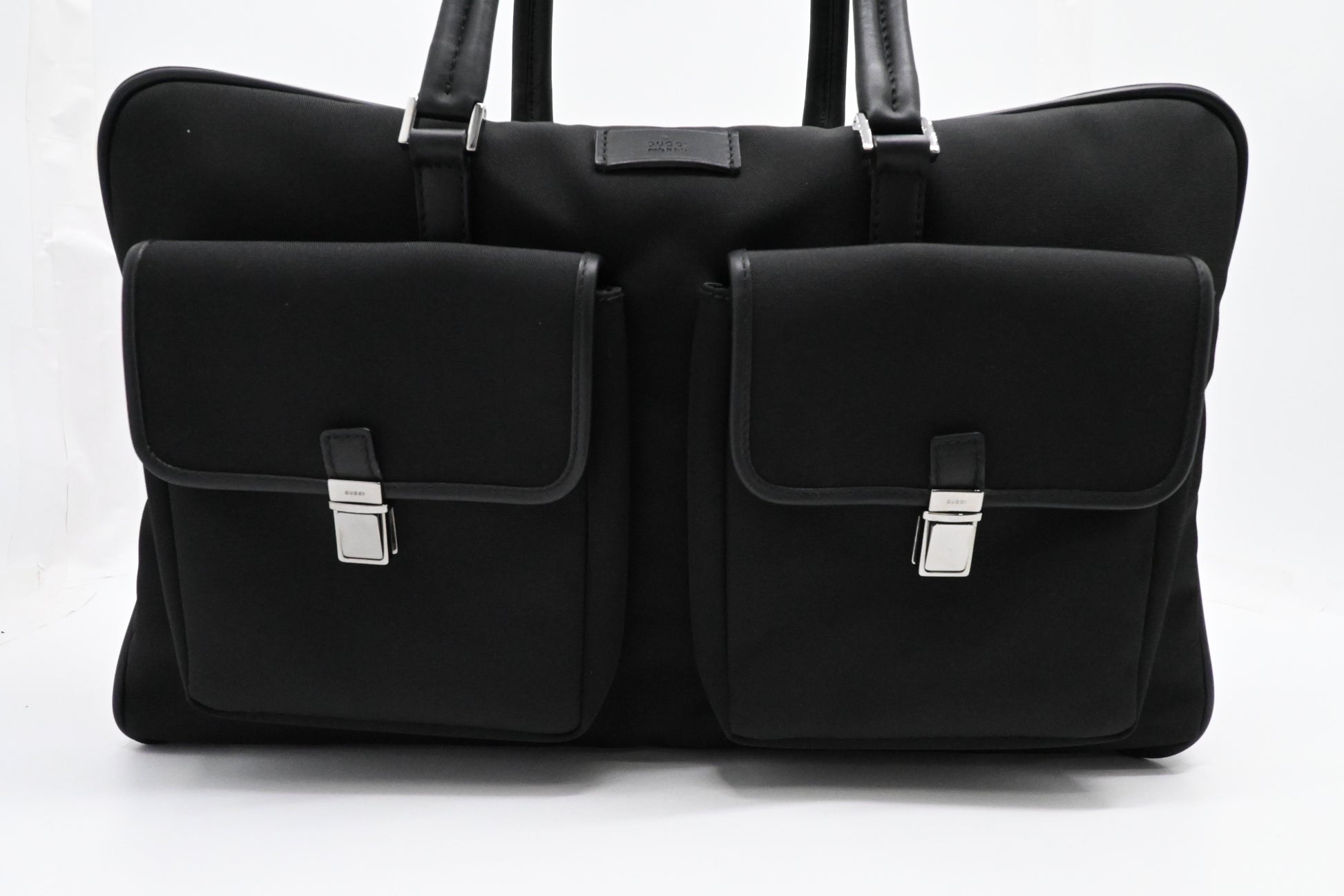 Gucci Black Canvas 1 Travel Bag