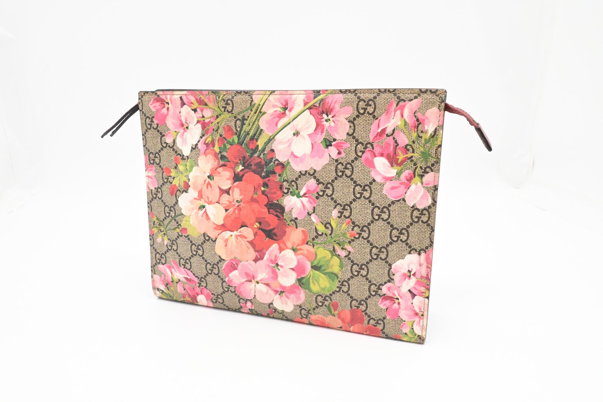 Gucci Blooms GG Canvas Pink Clutch Bag Canvas 1