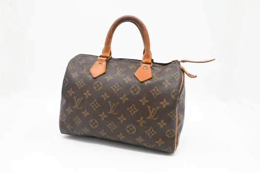 Louis Vuitton Speedy 25 Monogram Canvas Handbag Canvas 8