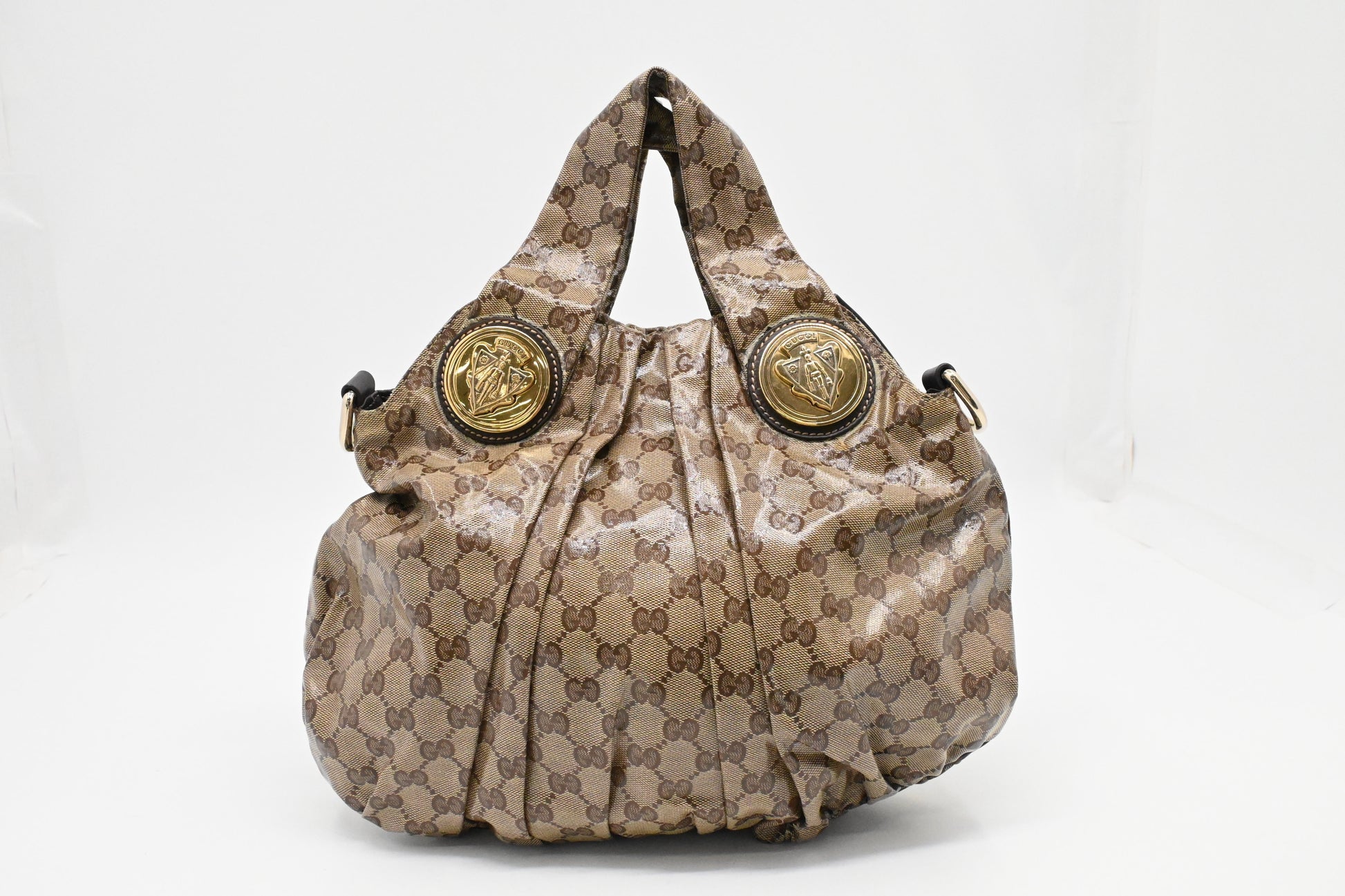 Gucci Hysteria 2way Crystal GG Canvas Handbag