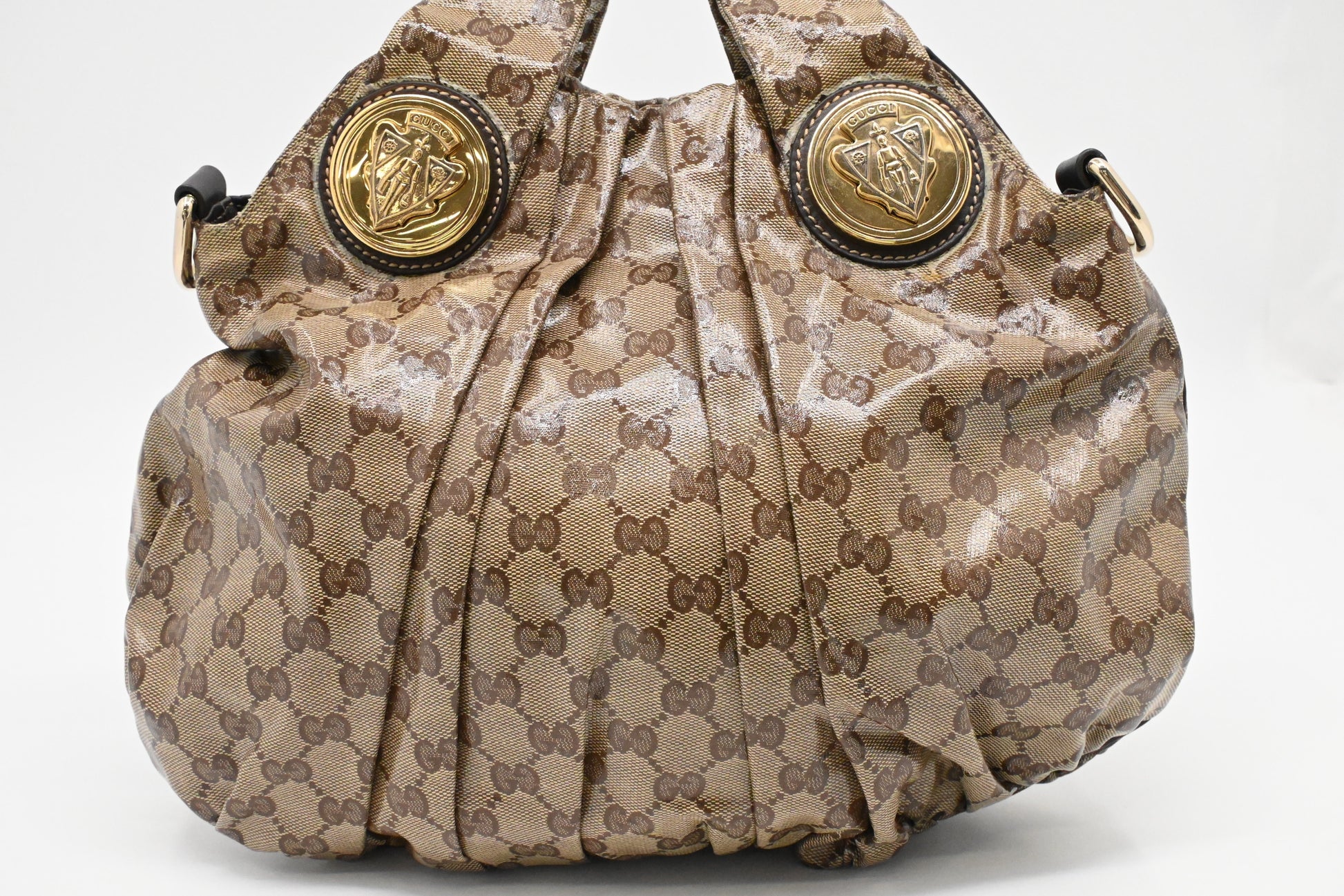 Gucci Hysteria 2way Crystal GG Canvas Handbag