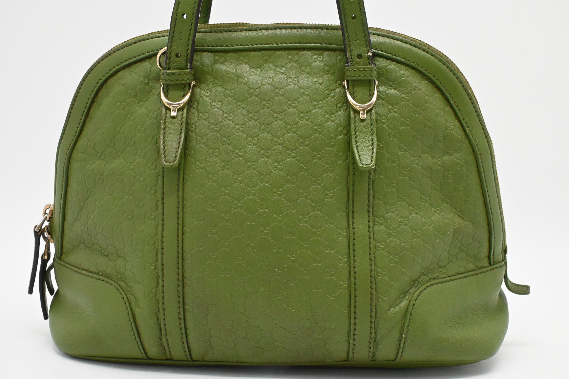 Gucci Dome Micro Guccissima Leather Green Shoulder Bag