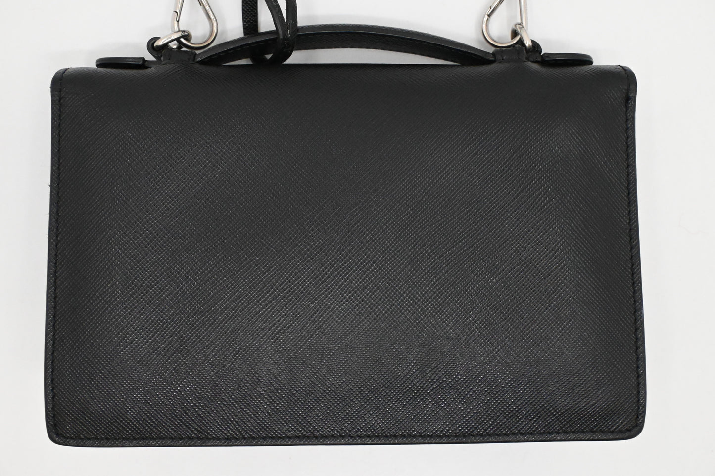 Prada Sound Crossbody In Saffiano Handbag Leather Black Crossbody Bag