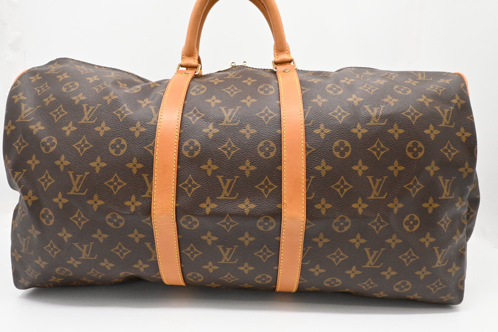 Louis Vuitton Keepall 55 Bandouliere Monogram Canvas Travel Bag Canvas 4